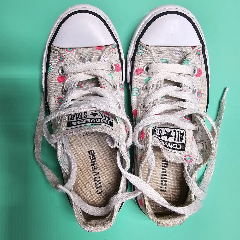 Converse Kids' White and Pink All Star Shoes